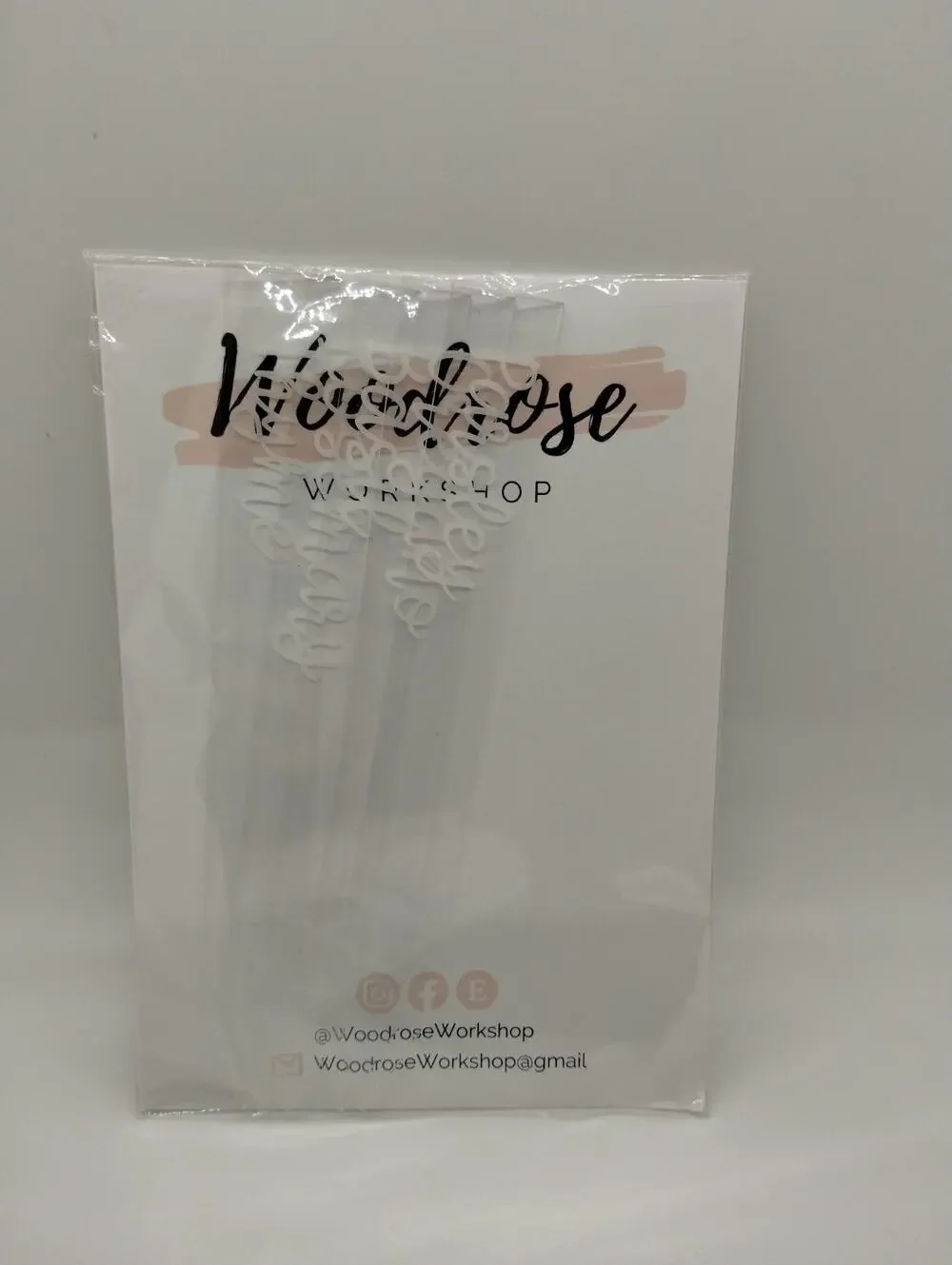 Woodrose Workshop Clear Acrylic Herb Garden Labels